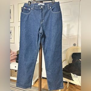 Vintage Tommy Hilfiger Jeans Womens 12 R Blue Y2K Retro Loose Relaxed